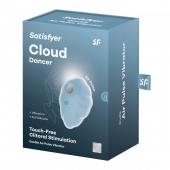 Голубой вакуум-волновой клиторальный вибростимулятор Cloud Dancer - Satisfyer