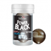 Интимный гель Power Black Hot Ball с охлаждающе-разогревающим эффектом (2 шарика по 3 гр.) - HotFlowers - купить с доставкой в Нефтекамске