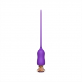 Фиолетовый тонкий стимулятор Nipple Vibrator - 23 см. - I-MOON - купить с доставкой в Нефтекамске
