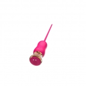 Розовый тонкий стимулятор Nipple Vibrator - 23 см. - I-MOON - купить с доставкой в Нефтекамске