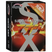 Презервативы Sagami Xtreme ENERGY с ароматом энергетика - 3 шт. - Sagami - купить с доставкой в Нефтекамске