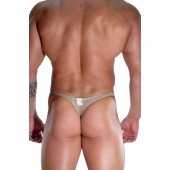 Бежевые мужские полупрозрачные трусы-тонги - Don Moris купить с доставкой Бежевые мужские полупрозрачные трусы-тонги - Don Moris купить с доставкой