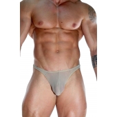 Бежевые мужские полупрозрачные трусы-тонги - Don Moris купить с доставкой Бежевые мужские полупрозрачные трусы-тонги - Don Moris купить с доставкой