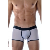 Белые полупрозрачные трусы-боксеры с контрастной отделкой - Don Moris купить с доставкой Белые полупрозрачные трусы-боксеры с контрастной отделкой - Don Moris купить с доставкой