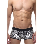 Мужские серебристые трусы-боксеры с принтом - Don Moris купить с доставкой Мужские серебристые трусы-боксеры с принтом - Don Moris купить с доставкой