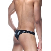 Черные мужские трусы-бразилиана с голографическими элементами - Don Moris купить с доставкой Черные мужские трусы-бразилиана с голографическими элементами - Don Moris купить с доставкой