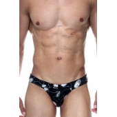 Черные мужские трусы-бразилиана с голографическими элементами - Don Moris купить с доставкой Черные мужские трусы-бразилиана с голографическими элементами - Don Moris купить с доставкой
