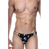Черные трусы-слипы с голографическими элементами и нитяным бочком - Don Moris купить с доставкой Черные трусы-слипы с голографическими элементами и нитяным бочком - Don Moris купить с доставкой