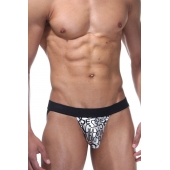 Серебристые сексуальные трусы-джоки с черными буквами - Don Moris купить с доставкой Серебристые сексуальные трусы-джоки с черными буквами - Don Moris купить с доставкой