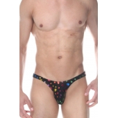 Сексуальные мужские трусы-слипы с разноцветными сердечками - Don Moris купить с доставкой Сексуальные мужские трусы-слипы с разноцветными сердечками - Don Moris купить с доставкой