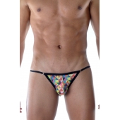 Яркие мужские трусы-танга с геометрическим принтом - Don Moris купить с доставкой Яркие мужские трусы-танга с геометрическим принтом - Don Moris купить с доставкой