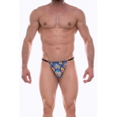 Синие мужские трусы-стринги с принтом - Don Moris купить с доставкой Синие мужские трусы-стринги с принтом - Don Moris купить с доставкой
