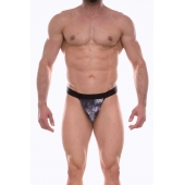 Темно-серые мужские трусы-тонги с принтом - Don Moris купить с доставкой Темно-серые мужские трусы-тонги с принтом - Don Moris купить с доставкой