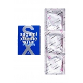 Розовые презервативы Sagami Xtreme FEEL FIT 3D - 3 шт. - Sagami - купить с доставкой в Нефтекамске