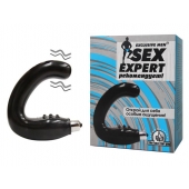 Чёрный массажёр простаты серии Sex Expert - Sex Expert - в Нефтекамске купить с доставкой