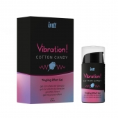 Жидкий вибратор Vibration Cotton Candy с ароматом сахарной ваты - 15 мл. - INTT - купить с доставкой в Нефтекамске