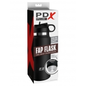 Черный мастурбатор в виде бутылки Fap Flask - Pipedream - в Нефтекамске купить с доставкой