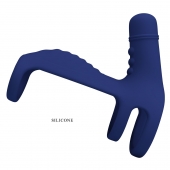 Синяя вибронасадка на пенис Vibrating Penis Sling - Baile - в Нефтекамске купить с доставкой