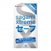 Презервативы Sagami Xtreme Ultrasafe с двойным количеством смазки - 10 шт. - Sagami - купить с доставкой в Нефтекамске