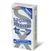 Презервативы Sagami Xtreme Ultrasafe с двойным количеством смазки - 10 шт. - Sagami - купить с доставкой в Нефтекамске