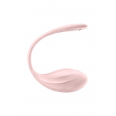 Розовое виброяйцо Ribbed Petal с пультом ДУ - Satisfyer в Нефтекамске Розовое виброяйцо Ribbed Petal с пультом ДУ - Satisfyer