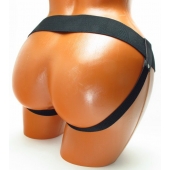 Трусики для страпона коричневого цвета - БДСМ Арсенал - купить с доставкой в Нефтекамске
