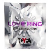 Прозрачное гелевое эрекционное кольцо с шипиками - Toyfa Basic - в Нефтекамске купить с доставкой