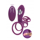 Фиолетовая эрекционная вибронасадка Halo Halo C-Ring Sleeve - Toy Joy - в Нефтекамске купить с доставкой