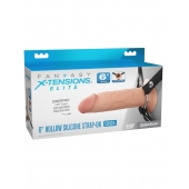 Полый страпон на ремнях 6’’ Hollow Silicone Strap-on - Pipedream - купить с доставкой в Нефтекамске