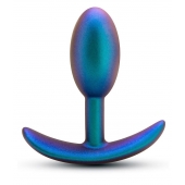 Синяя анальная пробка со смещенным центром тяжести The Nebula Plug - 9 см. - Blush Novelties