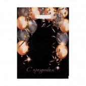 Пакет с вырубной ручкой и принтом в виде шариков (30х40 см) - Сима-Ленд - купить с доставкой в Нефтекамске