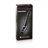 Вибратор с электростимуляцией Sizzling Simon Black Edition - 27 см. - MyStim - купить с доставкой в Нефтекамске