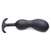 Черный массажер простаты с утяжелителями Premium Silicone Weighted Prostate Plug XL - 20,8 см. - XR Brands - в Нефтекамске купить с доставкой