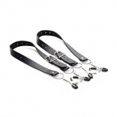 Ремни с зажимами для половых губ Spread Labia Spreader Straps with Clamps - XR Brands - купить с доставкой в Нефтекамске