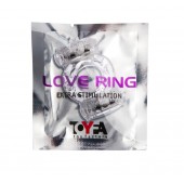 Прозрачное виброкольцо с двумя вибропульками - Toyfa Basic - в Нефтекамске купить с доставкой