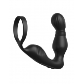 Черный вибростимулятор простаты с эрекционным кольцом Ass-Gasm Pro P-Spot Milker - Pipedream - в Нефтекамске купить с доставкой