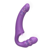 Фиолетовый безремневой страпон Straples Strap-On Dildo - Erokay - купить с доставкой в Нефтекамске