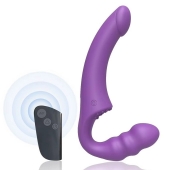 Фиолетовый безремневой страпон Straples Strap-On Dildo - Erokay - купить с доставкой в Нефтекамске