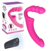 Розовый безремневой страпон Straples Strap-On Dildo - Erokay - купить с доставкой в Нефтекамске
