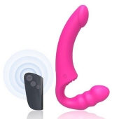 Розовый безремневой страпон Straples Strap-On Dildo - Erokay - купить с доставкой в Нефтекамске