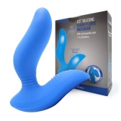 Синий вибромассажер простаты 3,5’’ Curve P-spot Massager - 12 см. - Erokay - в Нефтекамске купить с доставкой
