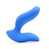 Синий вибромассажер простаты 3,5’’ Curve P-spot Massager - 12 см. - Erokay - в Нефтекамске купить с доставкой