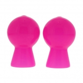 Розовые вакуумные помпы для сосков NIPPLE SUCKER PAIR IN SHINY PINK - NMC