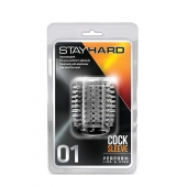 Прозрачная насадка с шипами STAY HARD COCK SLEEVE 01 CLEAR - Blush Novelties - в Нефтекамске купить с доставкой