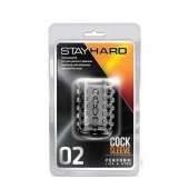 Прозрачная насадка на пенис с шишечками STAY HARD COCK SLEEVE 02 CLEAR - Blush Novelties - в Нефтекамске купить с доставкой