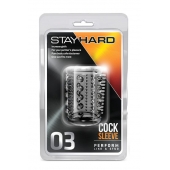 Прозрачная насадка с шипами и шишечками STAY HARD COCK SLEEVE 03 CLEAR - Blush Novelties - в Нефтекамске купить с доставкой