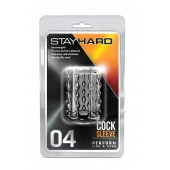 Прозрачная насадка с бороздками STAY HARD COCK SLEEVE 04 CLEAR - Blush Novelties - в Нефтекамске купить с доставкой