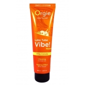 Гель с эффектом вибрации Lube Tube Vibe Medium Pina Colada - 100 мл. - ORGIE - купить с доставкой в Нефтекамске