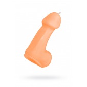 Оранжевая свеча в форме пениса - 47 гр. - Pecado - купить с доставкой в Нефтекамске