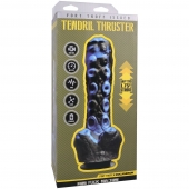 Черно-синяя мини-машина на присоске Tendril Thruster - 21,6 см. - Doc Johnson - купить с доставкой в Нефтекамске